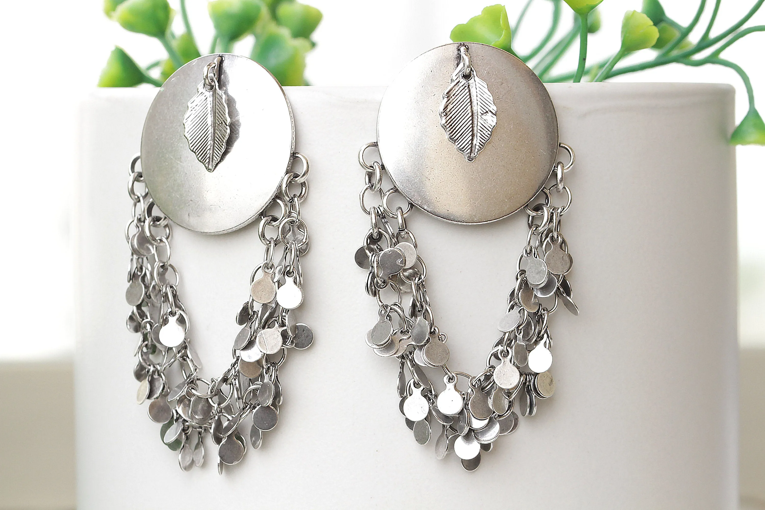 SILVER DANGLE EARRINGS