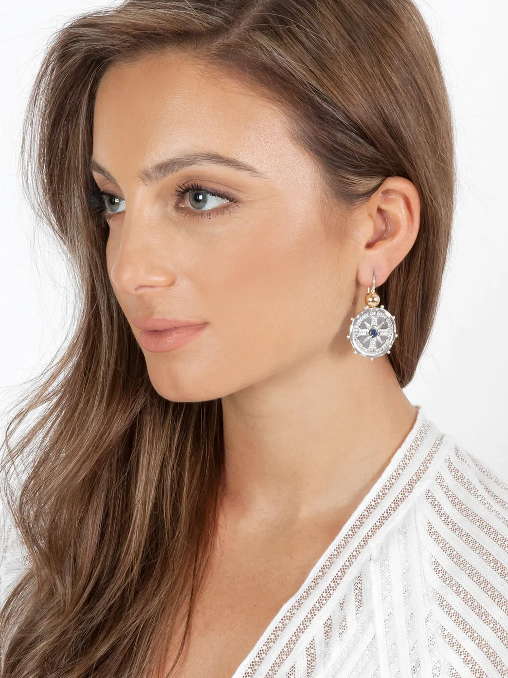 Silver Encased PNG Coin Earrings