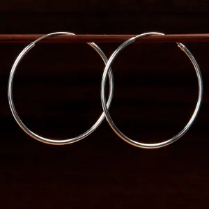 Silver Hoop Small Earrings