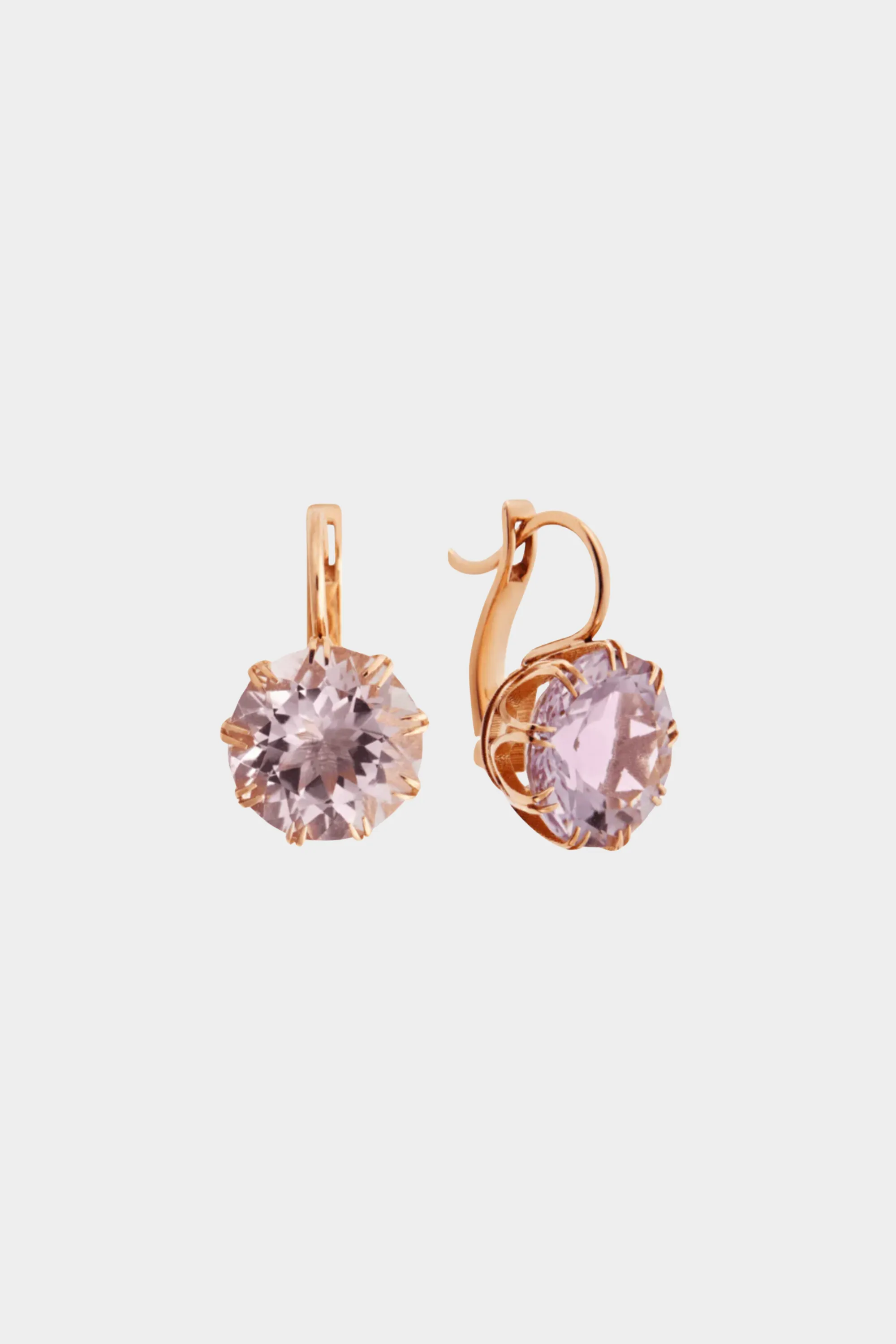 Small Crown Pink Amethyst, Rose Gold