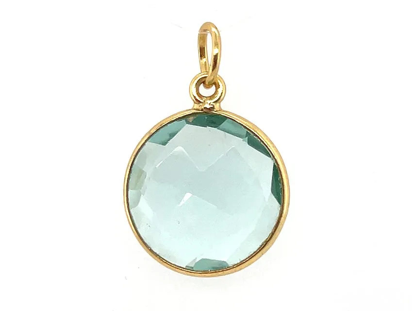 Sparkling Round Birthstone Pendants