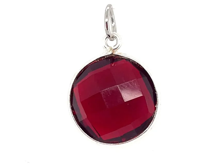 Sparkling Round Birthstone Pendants