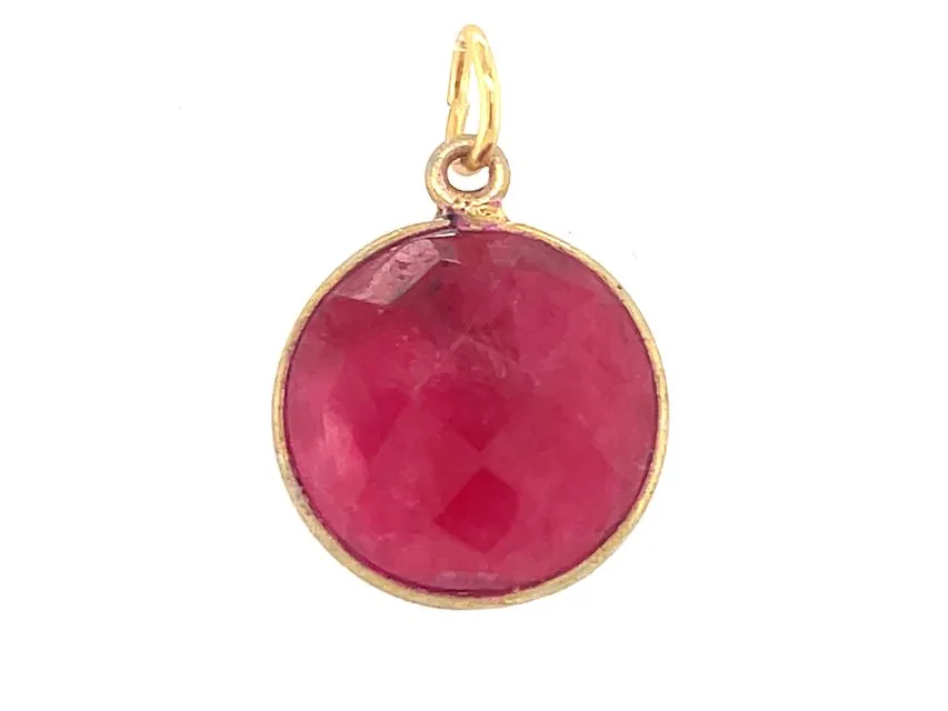 Sparkling Round Birthstone Pendants