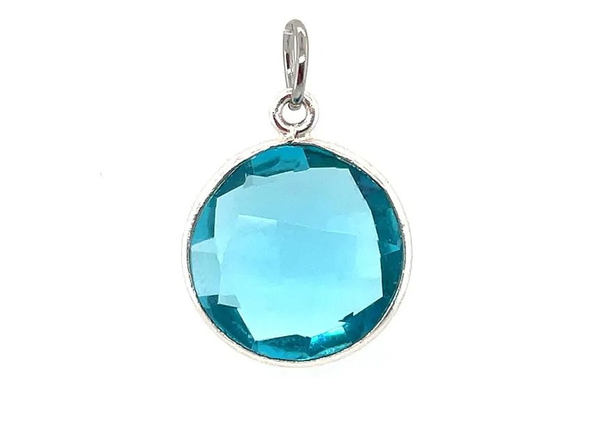 Sparkling Round Birthstone Pendants