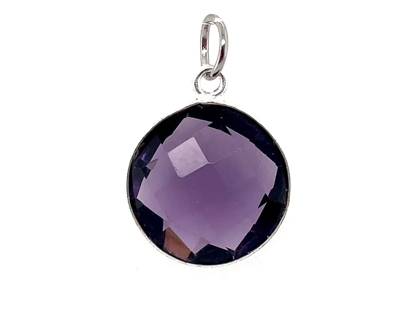 Sparkling Round Birthstone Pendants