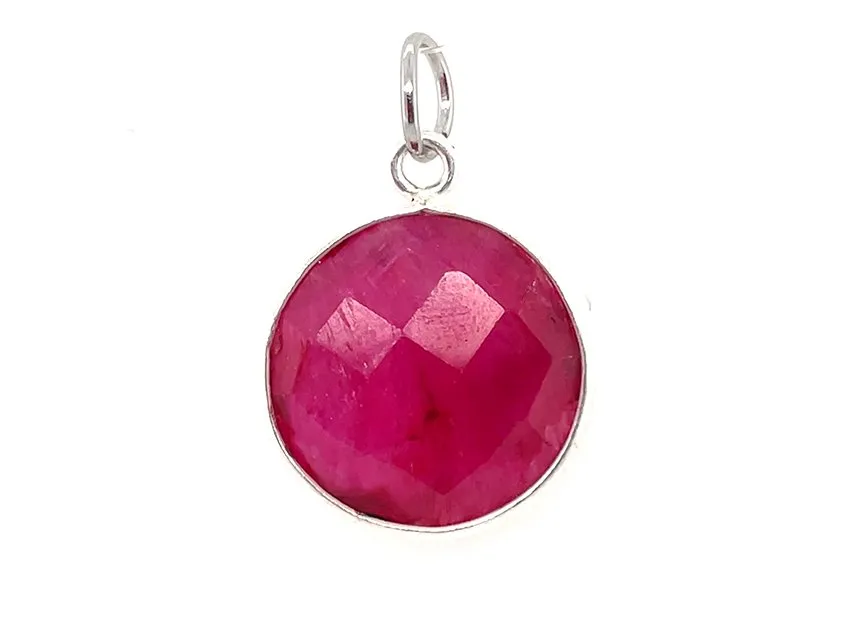 Sparkling Round Birthstone Pendants