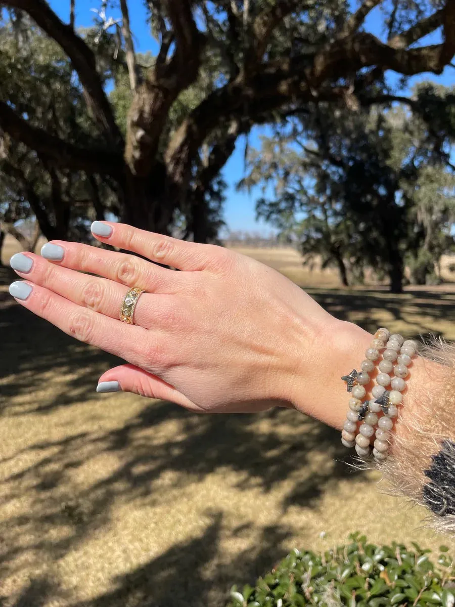 Stackable Beaded Shark Tooth Stretch Bracelets