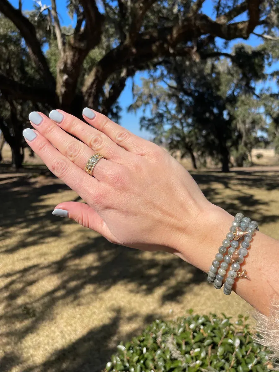 Stackable Beaded Shark Tooth Stretch Bracelets