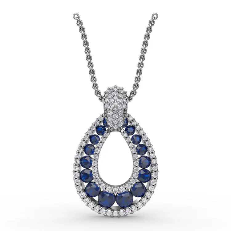 Steal The Spotlight Sapphire and Diamond Pendant