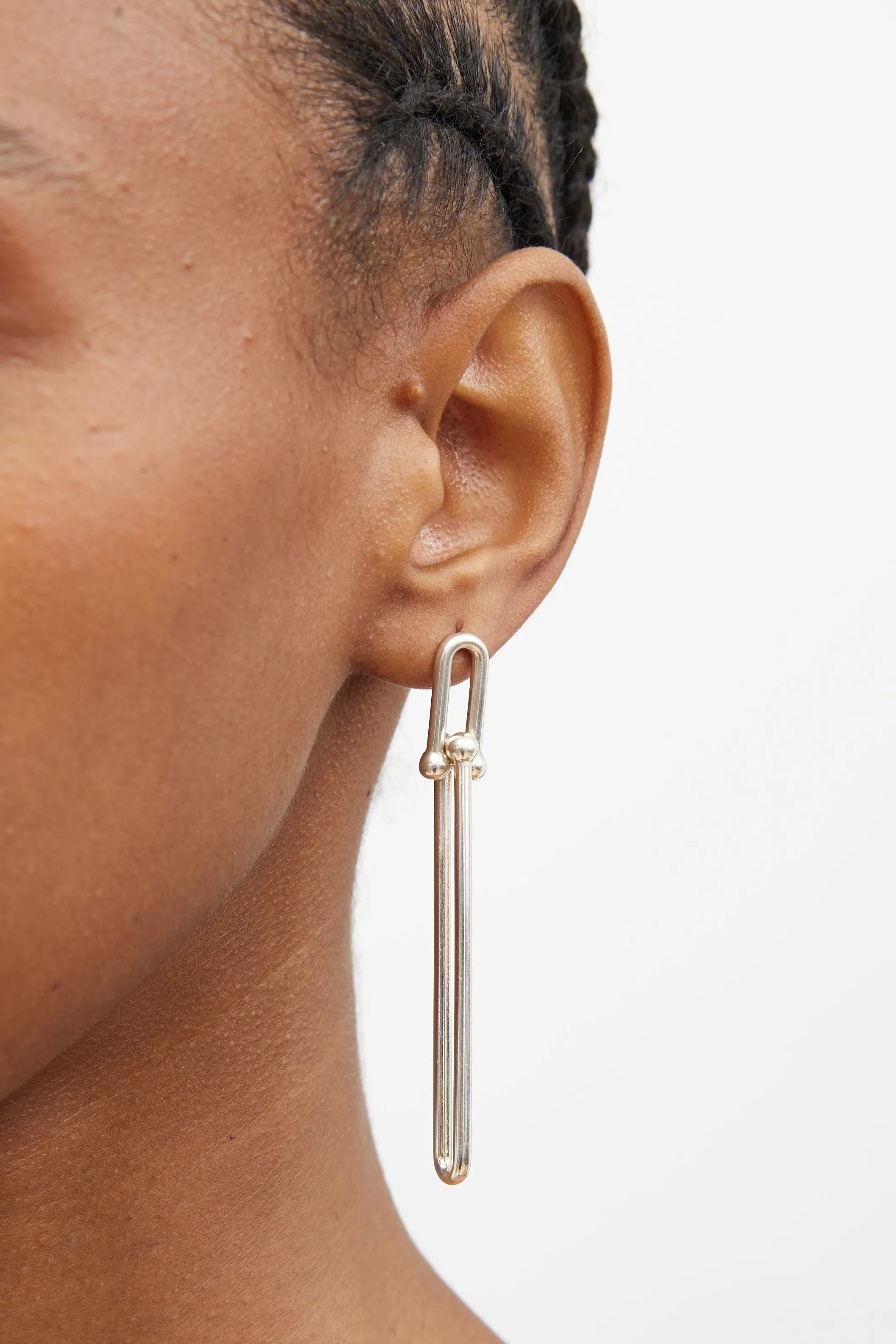 Sterling Silver Hardwear Drop Earring