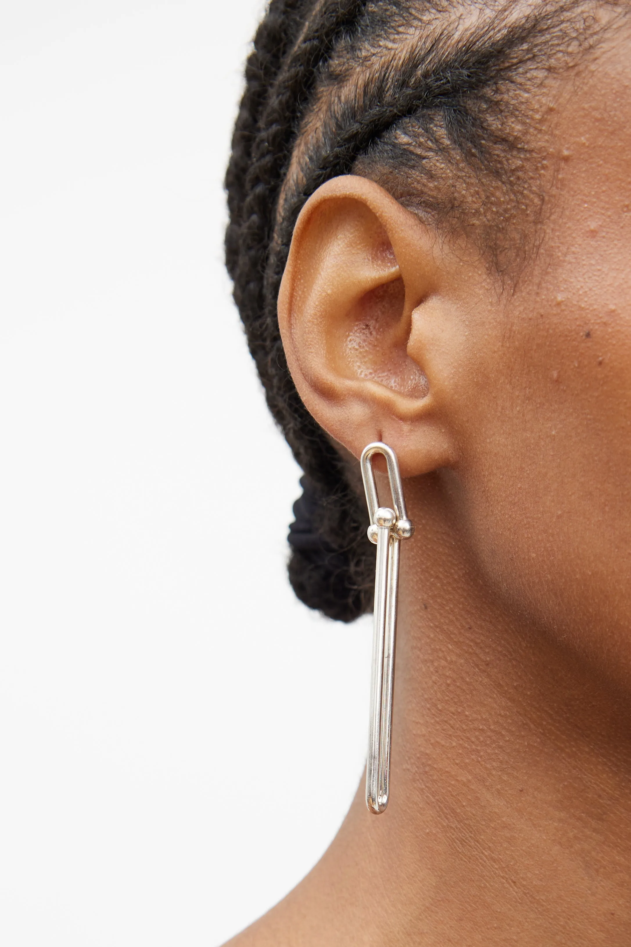 Sterling Silver Hardwear Drop Earring