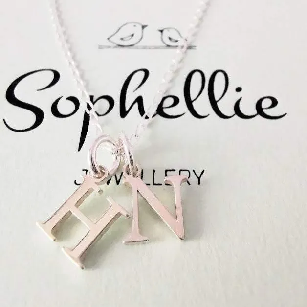 Sterling Silver Personalised Double Initial Necklace