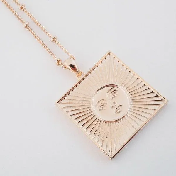 Sun Goddess Coin Necklace