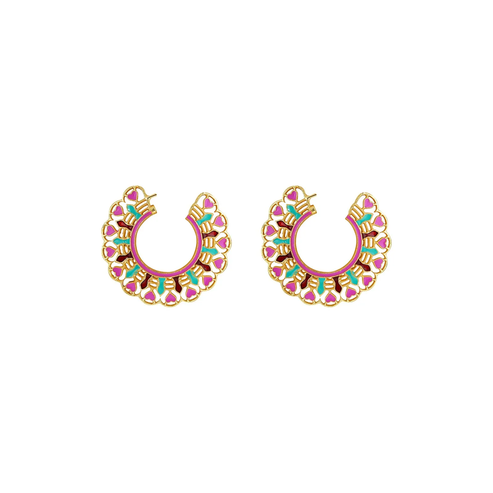 Teejh Aamani Pink Earrings