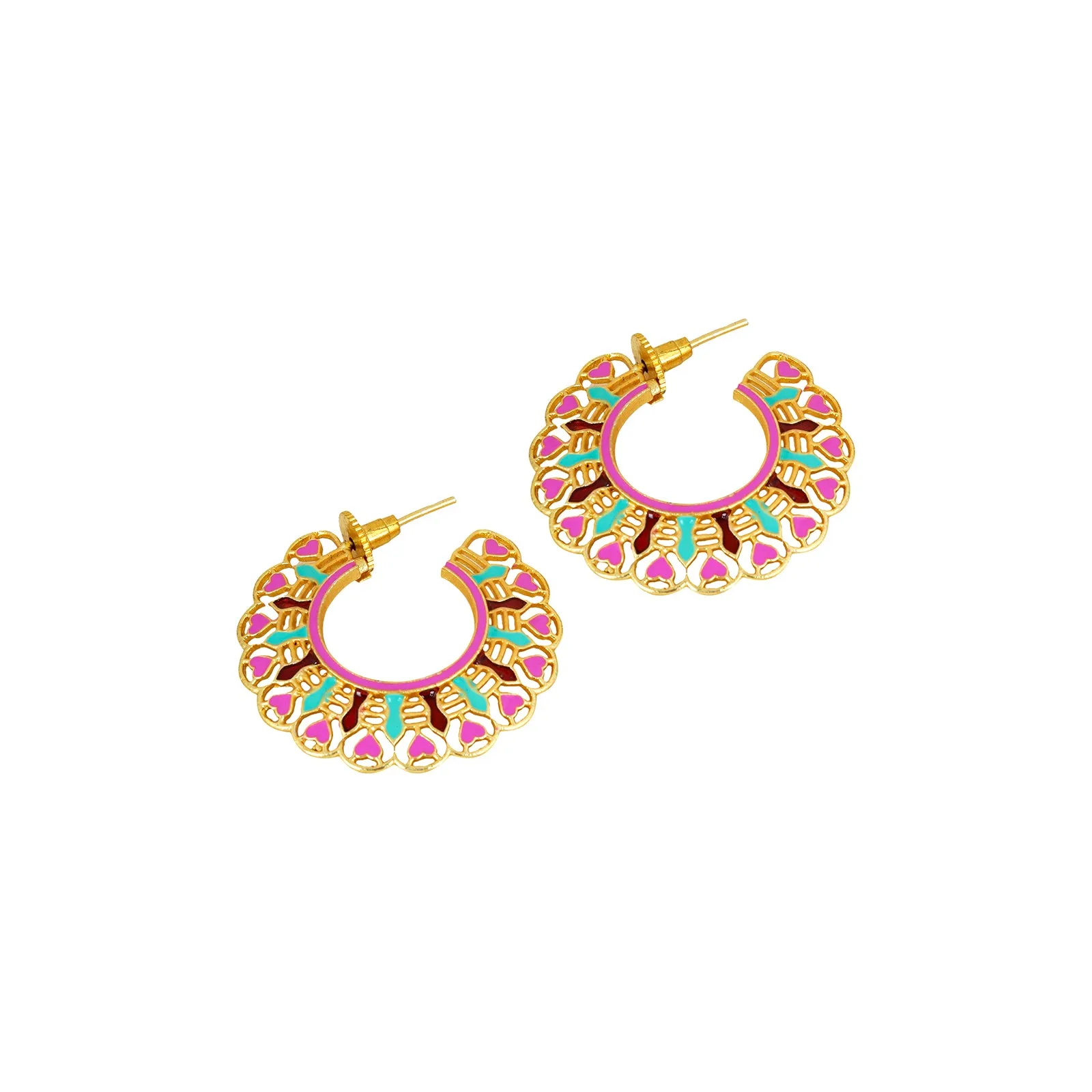 Teejh Aamani Pink Earrings