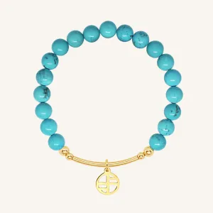 Turquoise Charm Bracelet - Stone of Protection