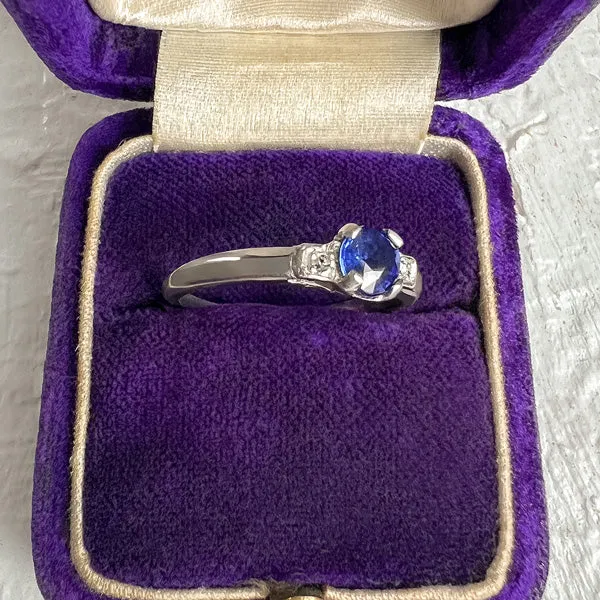 Vintage Sapphire & Diamond Ring