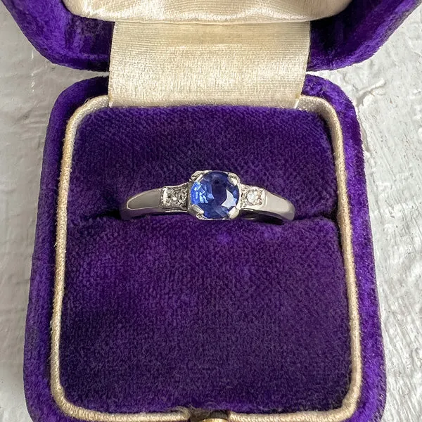 Vintage Sapphire & Diamond Ring