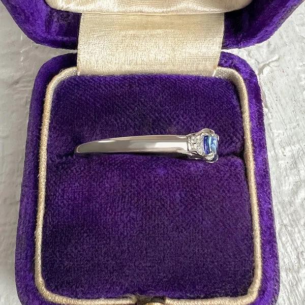 Vintage Sapphire & Diamond Ring