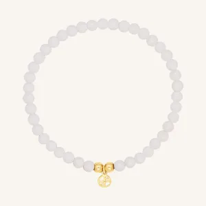 White Agate Lumier Bracelet - Stone of Resilience