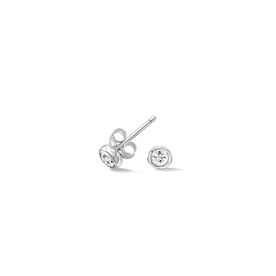 White Sapphire Studs