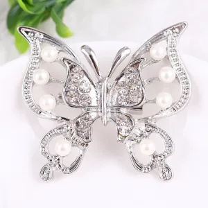 XSB020 - Silver Butterfly Brooch